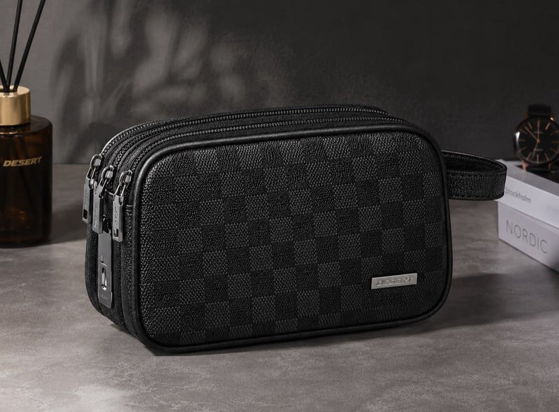 DESERT DS 3104 Travel Pouch with Fingerprint Lock | Water-Resistant Anti-Theft Organizer Bag